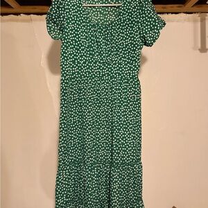 Green Polka Dot Dress